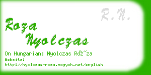 roza nyolczas business card